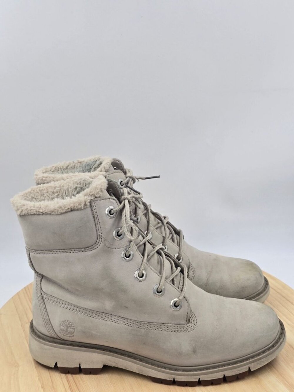 Timberland  Womens Lucia Way 6" Lined Boot Waterproof Pure Cashmere Size 7.5